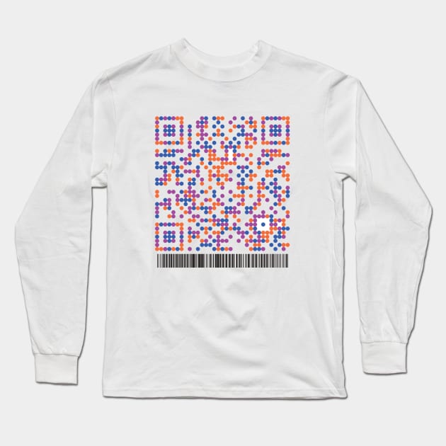 QR-cord3 Long Sleeve T-Shirt by Aligood